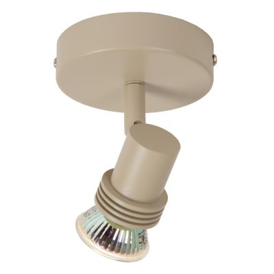 Lucide KIANTI - Ceiling spotlight - Ø 10 cm - 1xGU10 - Taupe